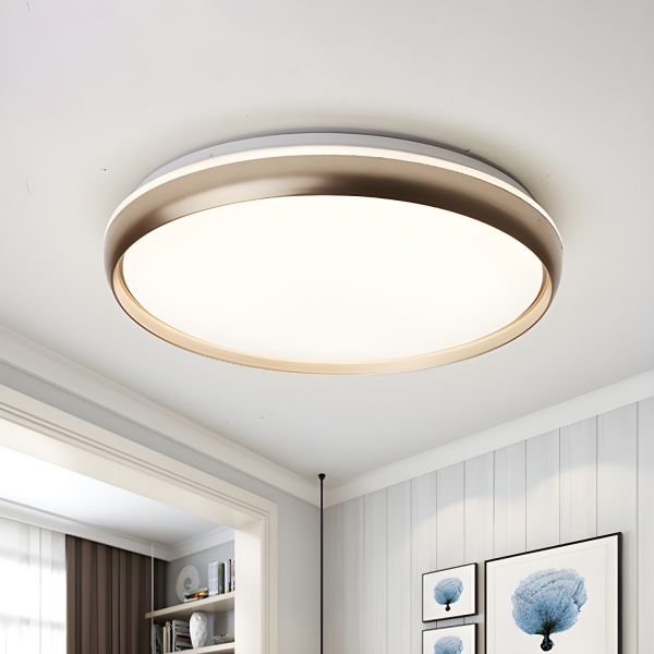 Round Bedroom Ceiling Flush Minimalist Iron LED Flush Mount Recessed
